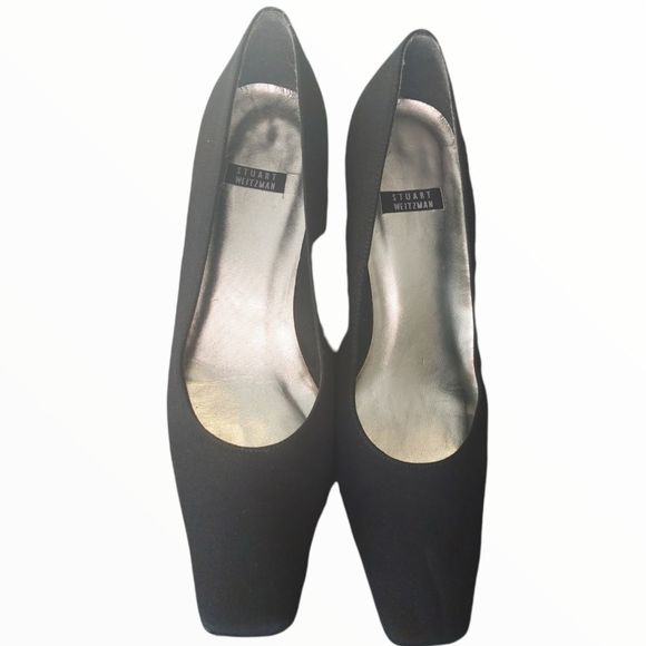 STUART Weitzman Vintage Black Witch Core Square toe Heels 🧙♀️ - Picture 4 of 13